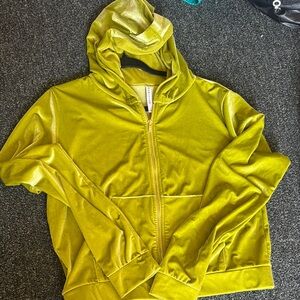 Fabletics Chartreuse Zip-Up Jacket